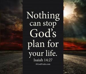 Nothing can stop God's plan for your life. - Isaiah 14:27