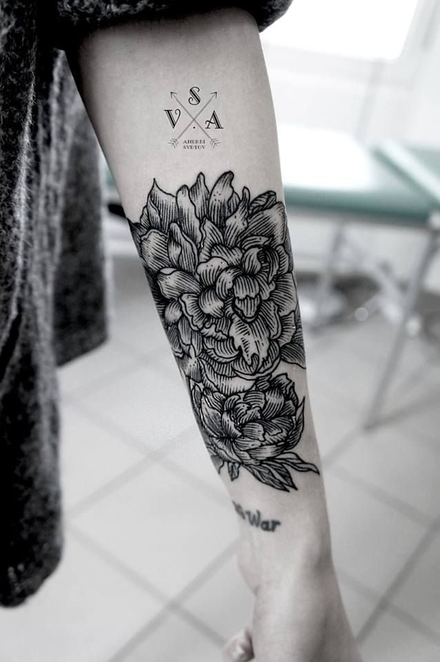 Flower Tattoo Forearm