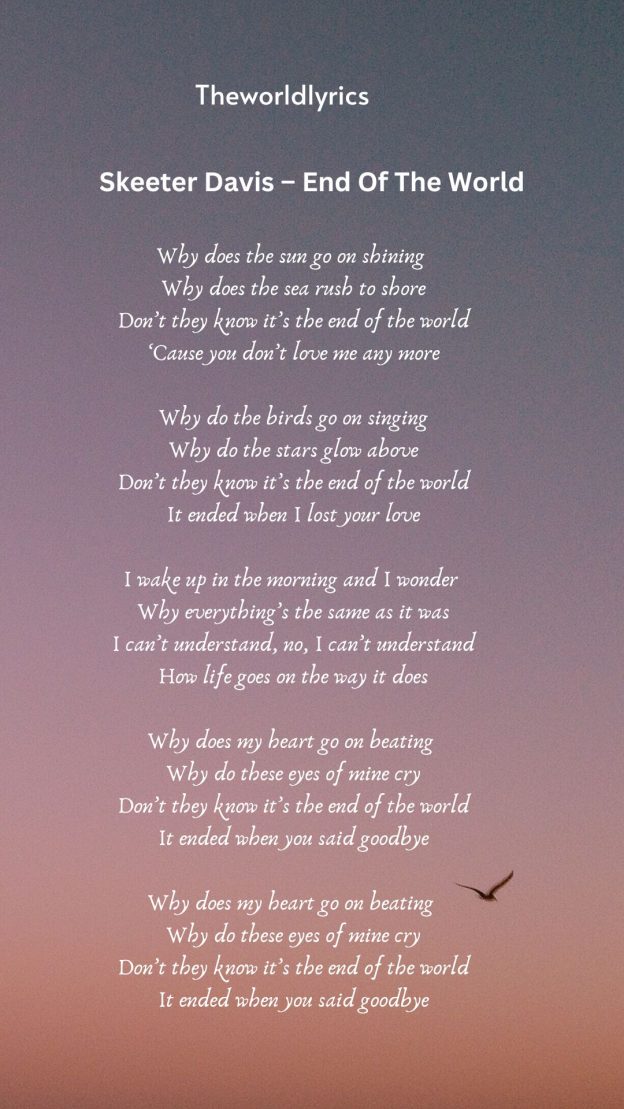 Skeeter Davis – End Of The World lyrics