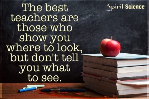 The best teachers are those who show you where to look, but don't tell ...