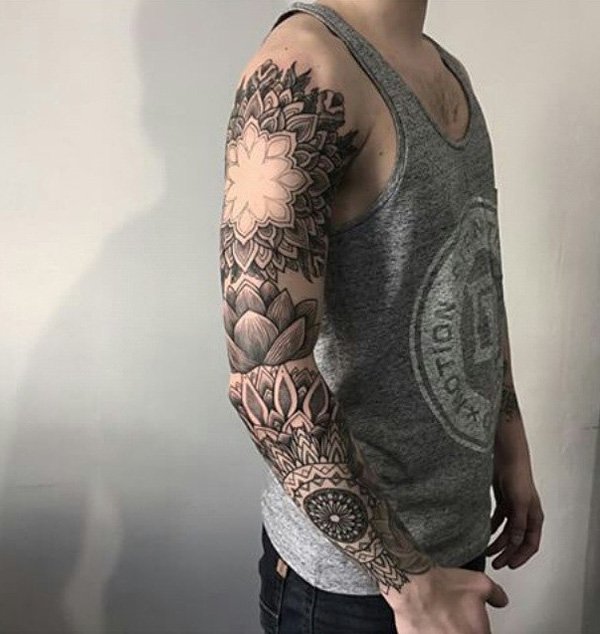 Mandala-inspired-Full-Sleeve-Tattoo
